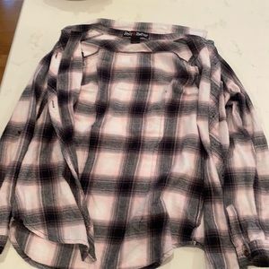 pink and black flannel